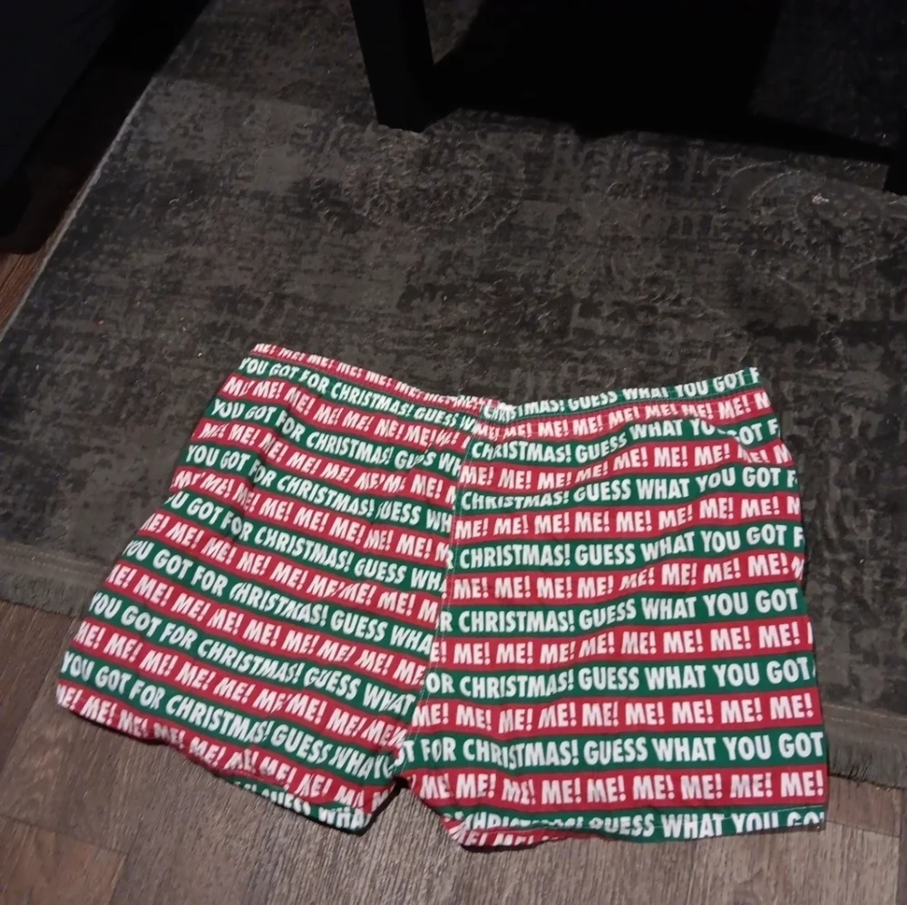 VINTAGE Joe Boxer Jingle Bells Novelty Boxers Size Large Christmas Guess
